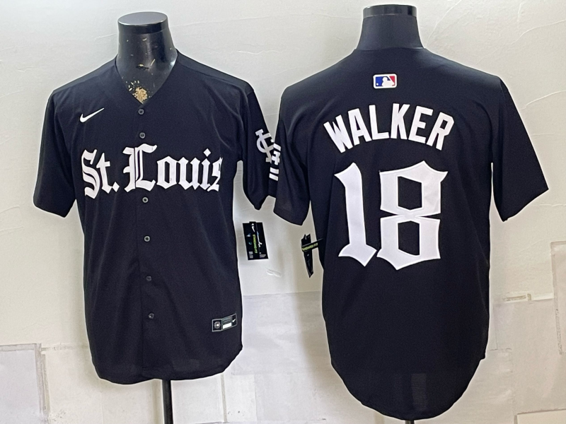Men 2026 St.Louis Cardinals #18 Walker black Nike MLB Jersey 0826002->st.louis cardinals->MLB Jersey